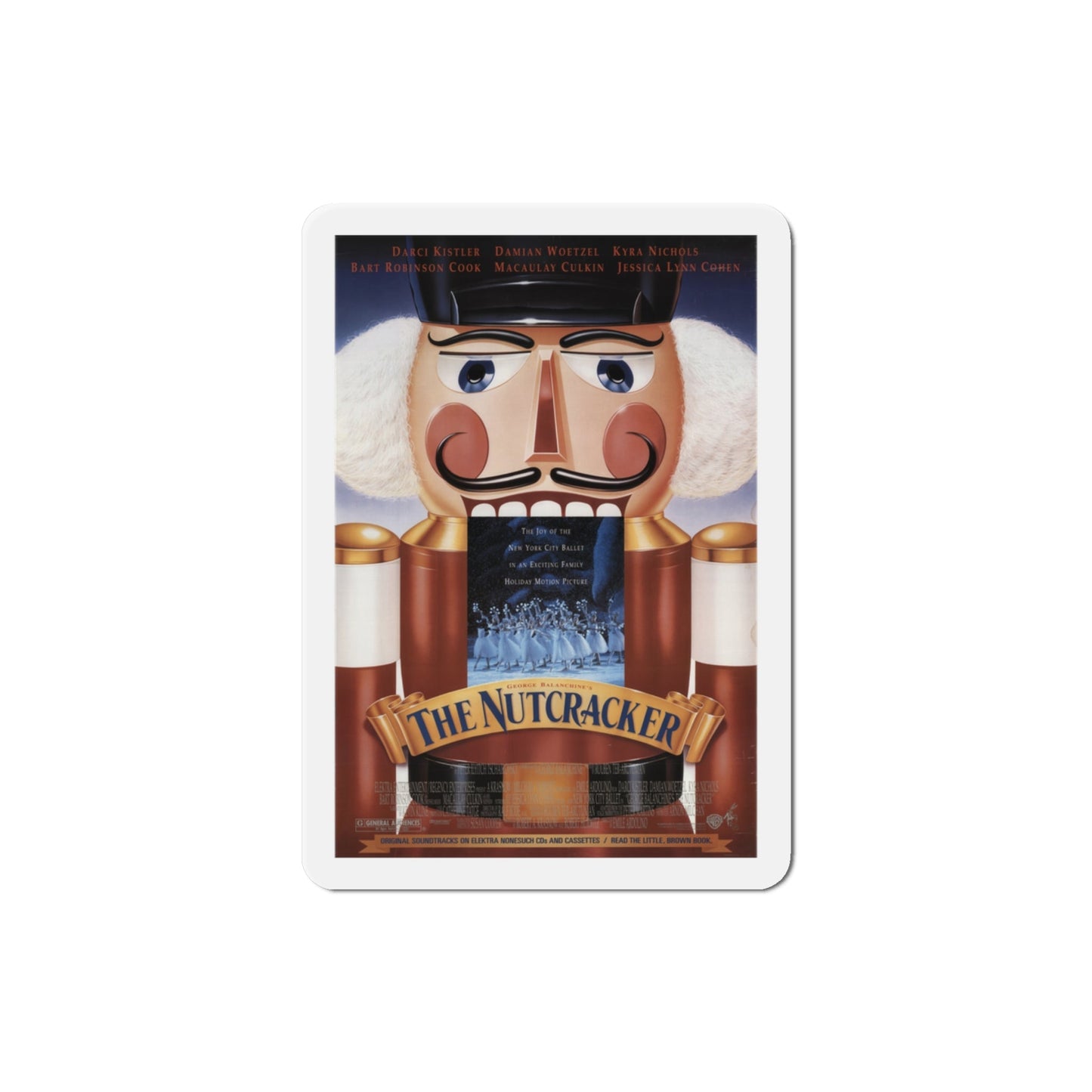 The Nutcracker 1993 Movie Poster Die-Cut Magnet-3" x 3"-The Sticker Space