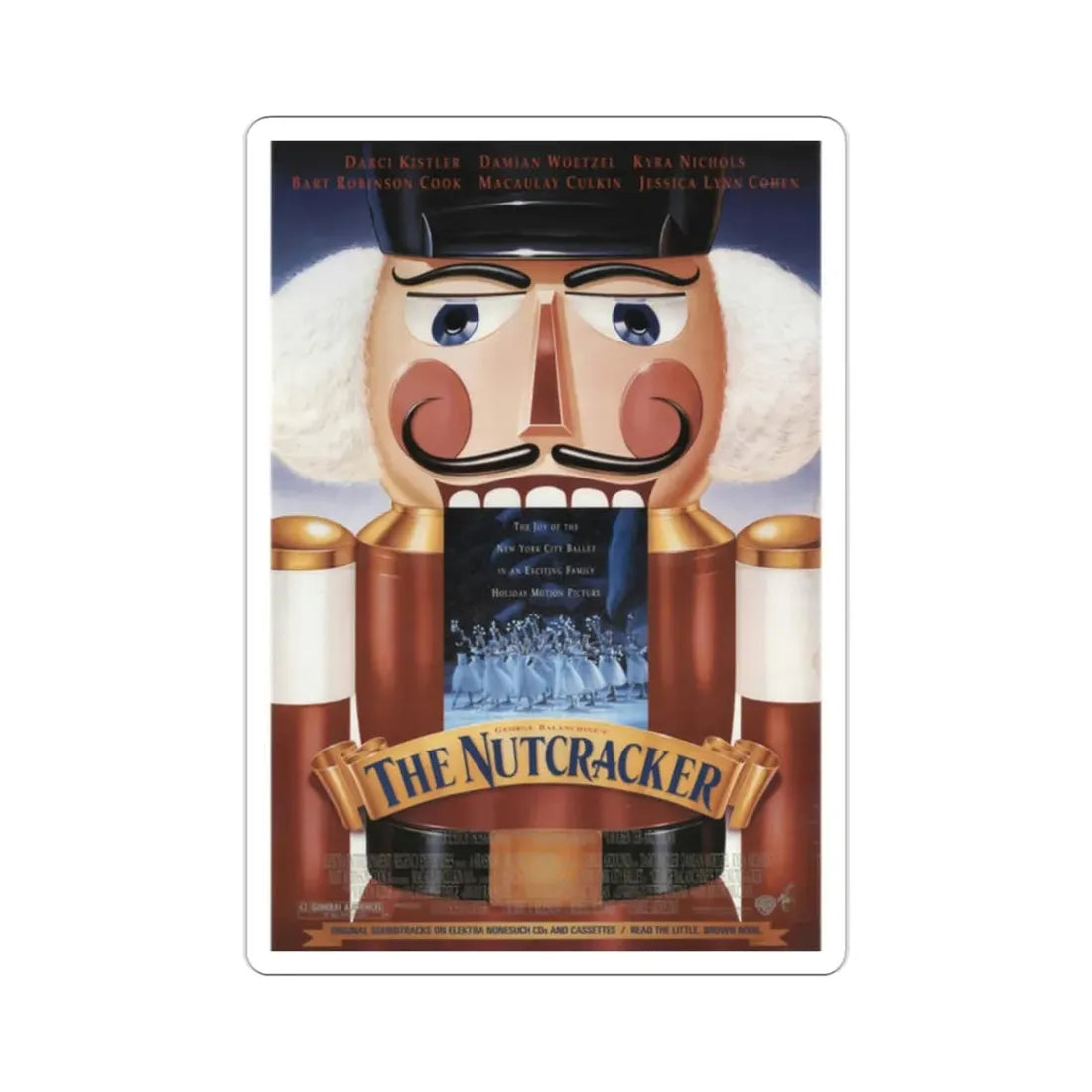 The Nutcracker 1993 Movie Poster STICKER Vinyl Die-Cut Decal 2 Inch - The Sticker Space