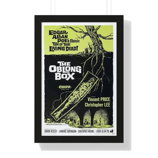 THE OBLONG BOX 1969 - Framed Movie Poster 16″ x 24″ Black - The Sticker Space