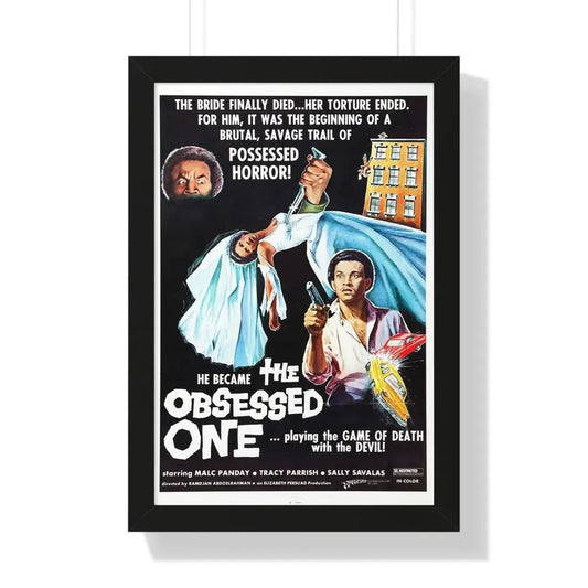 THE OBSESSED ONE 1974 - Framed Movie Poster 16″ x 24″ Black - The Sticker Space