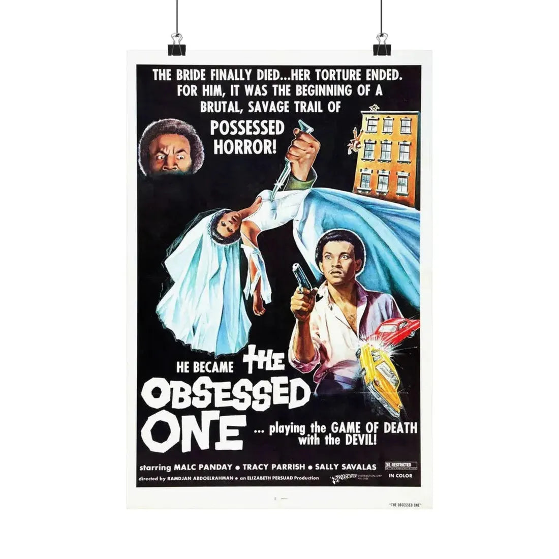 THE OBSESSED ONE 1974 - Paper Movie Poster 12″ x 18″ Matte - The Sticker Space