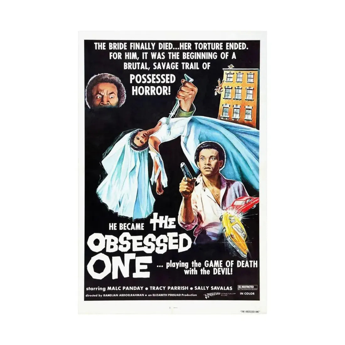 THE OBSESSED ONE 1974 - Paper Movie Poster - The Sticker Space