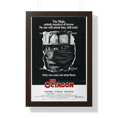 THE OCTAGON 1980 - Framed Movie Poster 16″ x 24″ Walnut - The Sticker Space