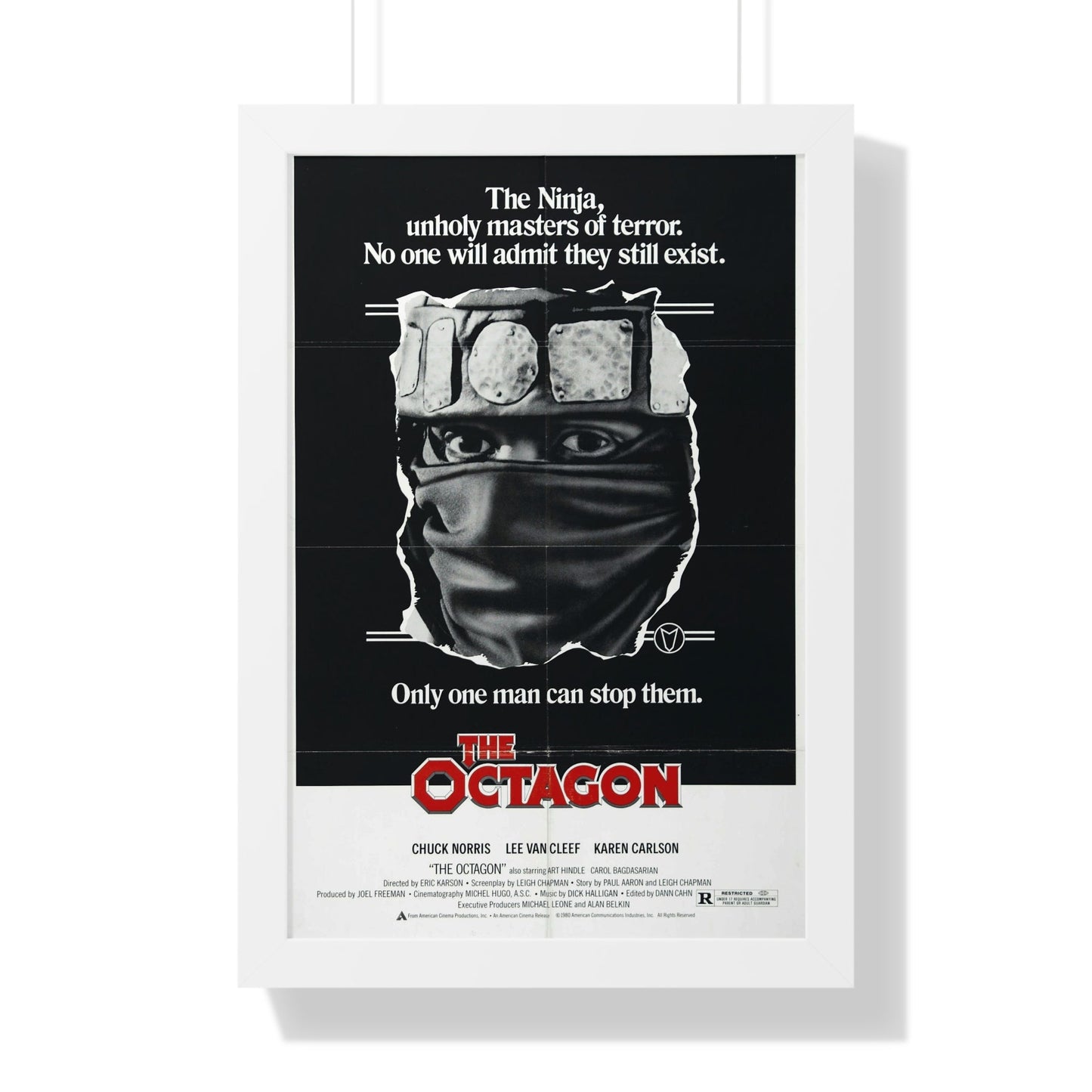 THE OCTAGON 1980 - Framed Movie Poster-16″ x 24″-The Sticker Space