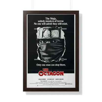 THE OCTAGON 1980 - Framed Movie Poster 20" x 30" Walnut - The Sticker Space