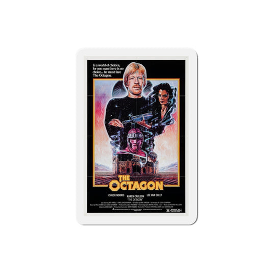 The Octagon 1980 Movie Poster Die-Cut Magnet-2" x 2"-The Sticker Space