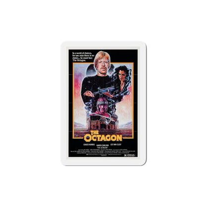 The Octagon 1980 Movie Poster Die-Cut Magnet-4" x 4"-The Sticker Space