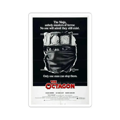 THE OCTAGON 1980 Movie Poster - STICKER Vinyl Kiss-Cut Decal 2 Inch White - The Sticker Space