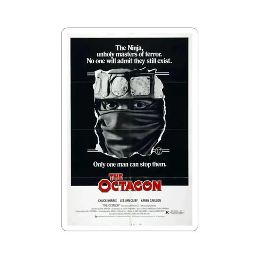 THE OCTAGON 1980 Movie Poster - STICKER Vinyl Kiss-Cut Decal 2 Inch White - The Sticker Space