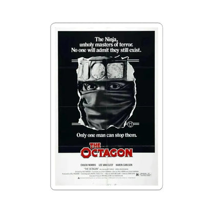 THE OCTAGON 1980 Movie Poster - STICKER Vinyl Kiss-Cut Decal 6 Inch White - The Sticker Space