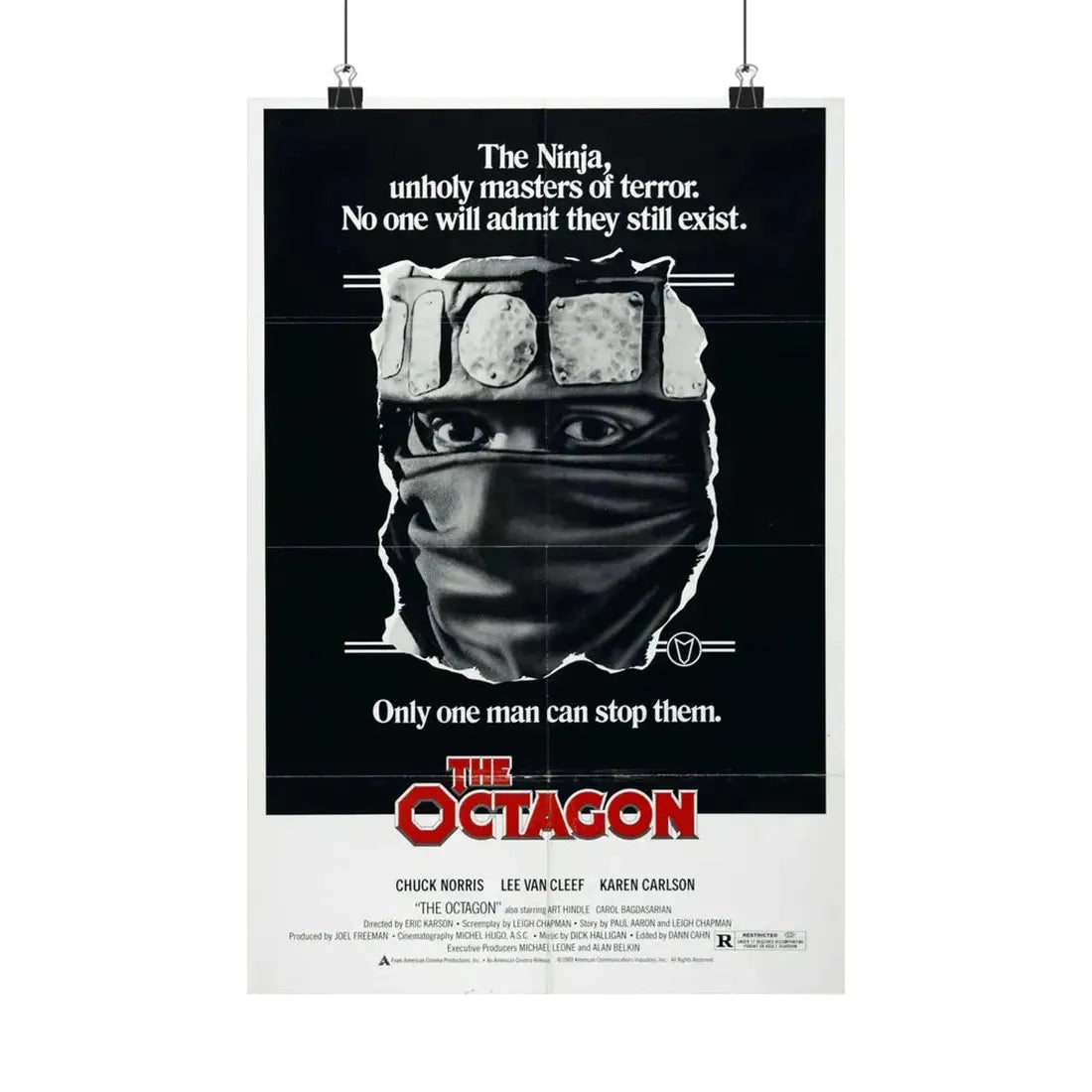 THE OCTAGON 1980 - Paper Movie Poster 12″ x 18″ Matte - The Sticker Space