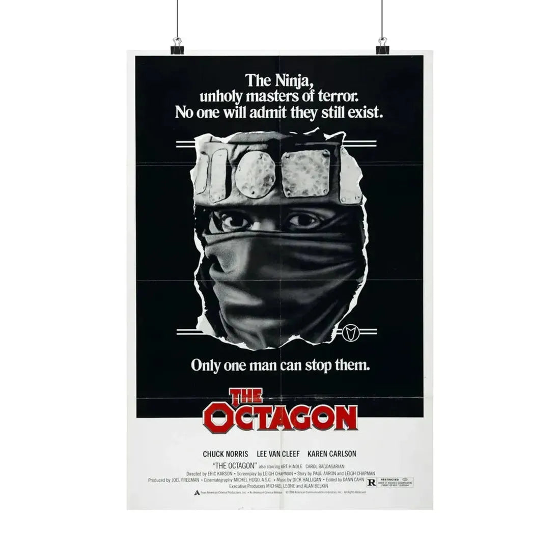 THE OCTAGON 1980 - Paper Movie Poster 16″ x 24″ Matte - The Sticker Space