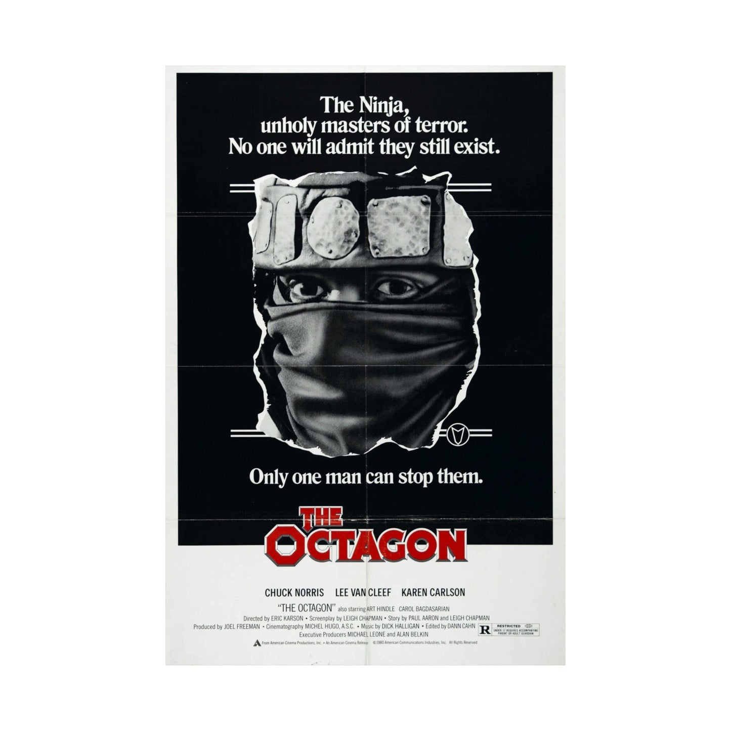 THE OCTAGON 1980 - Paper Movie Poster-The Sticker Space