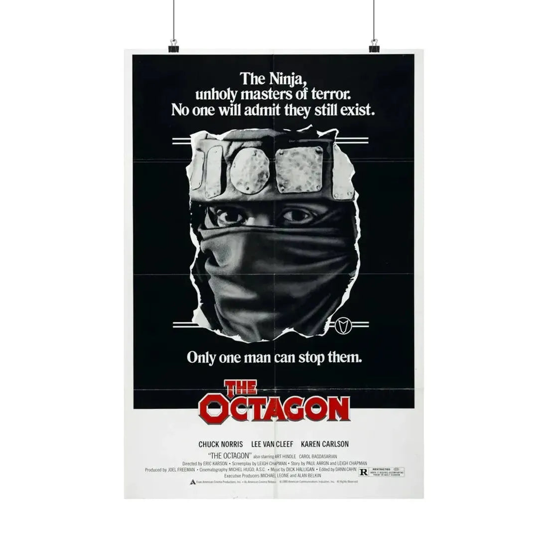 THE OCTAGON 1980 - Paper Movie Poster 20″ x 30″ Matte - The Sticker Space