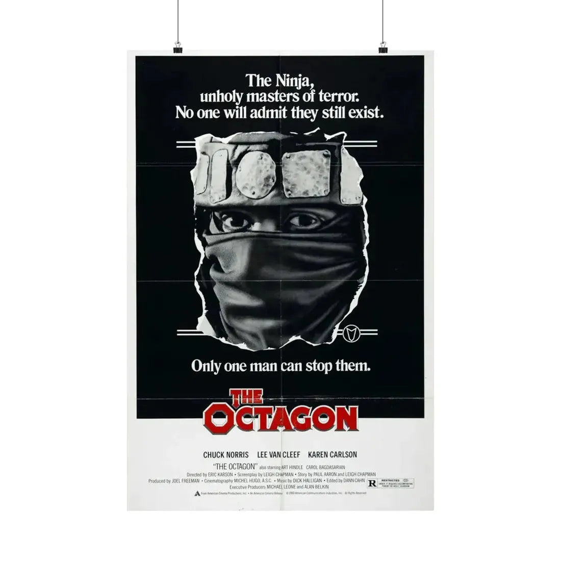 THE OCTAGON 1980 - Paper Movie Poster 24″ x 36″ Matte - The Sticker Space