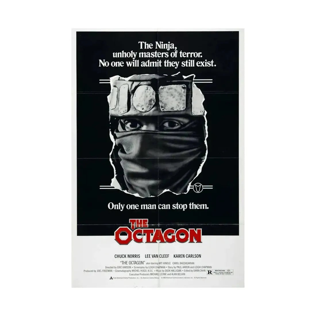 THE OCTAGON 1980 - Paper Movie Poster - The Sticker Space