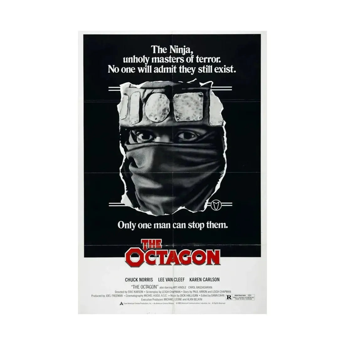 THE OCTAGON 1980 - Paper Movie Poster - The Sticker Space