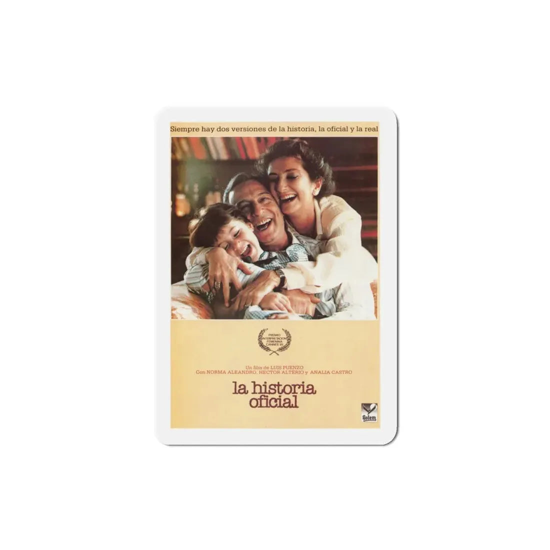 The Official Story 1985 Movie Poster Refrigerator Magnet 3 Inch - The Sticker Space