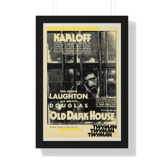 THE OLD DARK HOUSE 1932 - Framed Movie Poster 16″ x 24″ Black - The Sticker Space