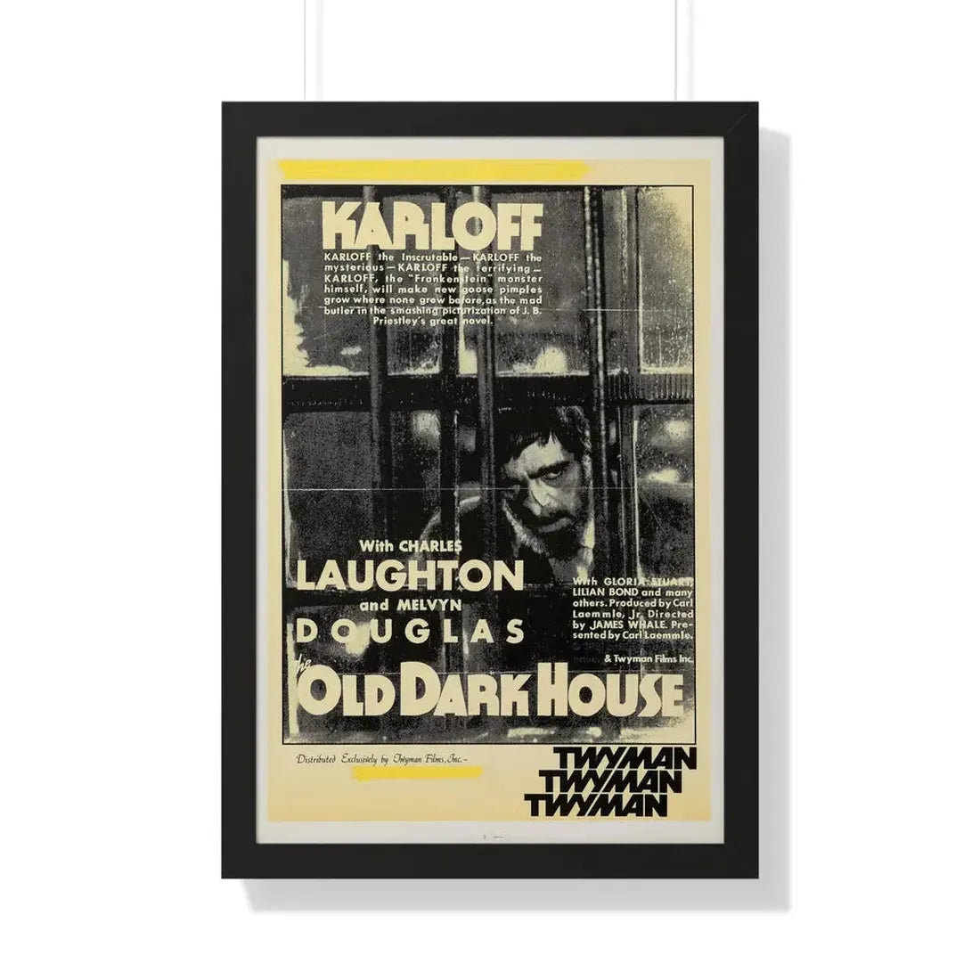 THE OLD DARK HOUSE 1932 - Framed Movie Poster 20" x 30" Black - The Sticker Space