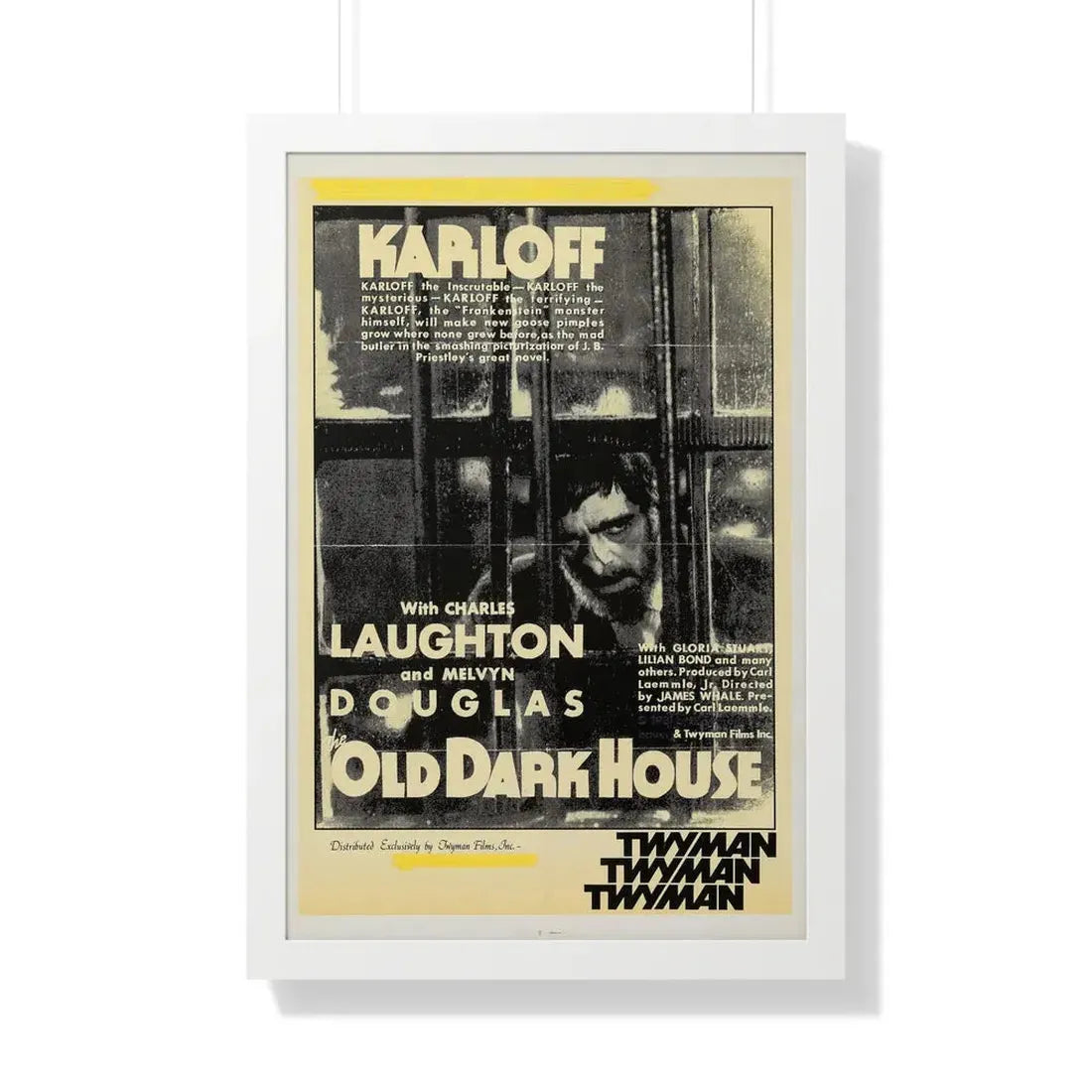 THE OLD DARK HOUSE 1932 - Framed Movie Poster 20" x 30" White - The Sticker Space