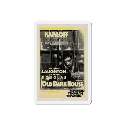 THE OLD DARK HOUSE 1932 Movie Poster - Refrigerator Magnet 6 Inch Die-Cut - The Sticker Space