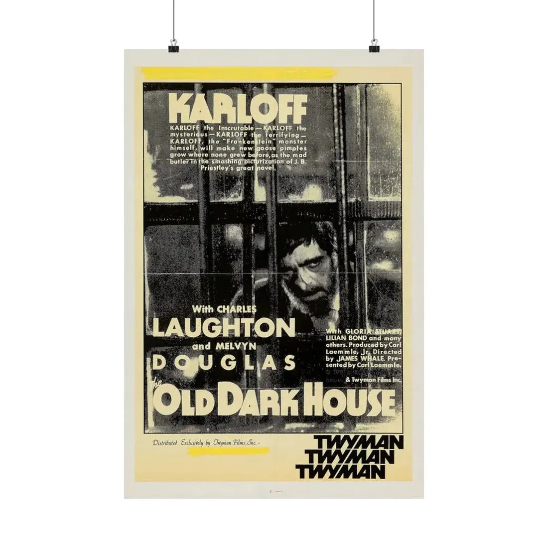 THE OLD DARK HOUSE 1932 - Paper Movie Poster 20″ x 30″ Matte - The Sticker Space