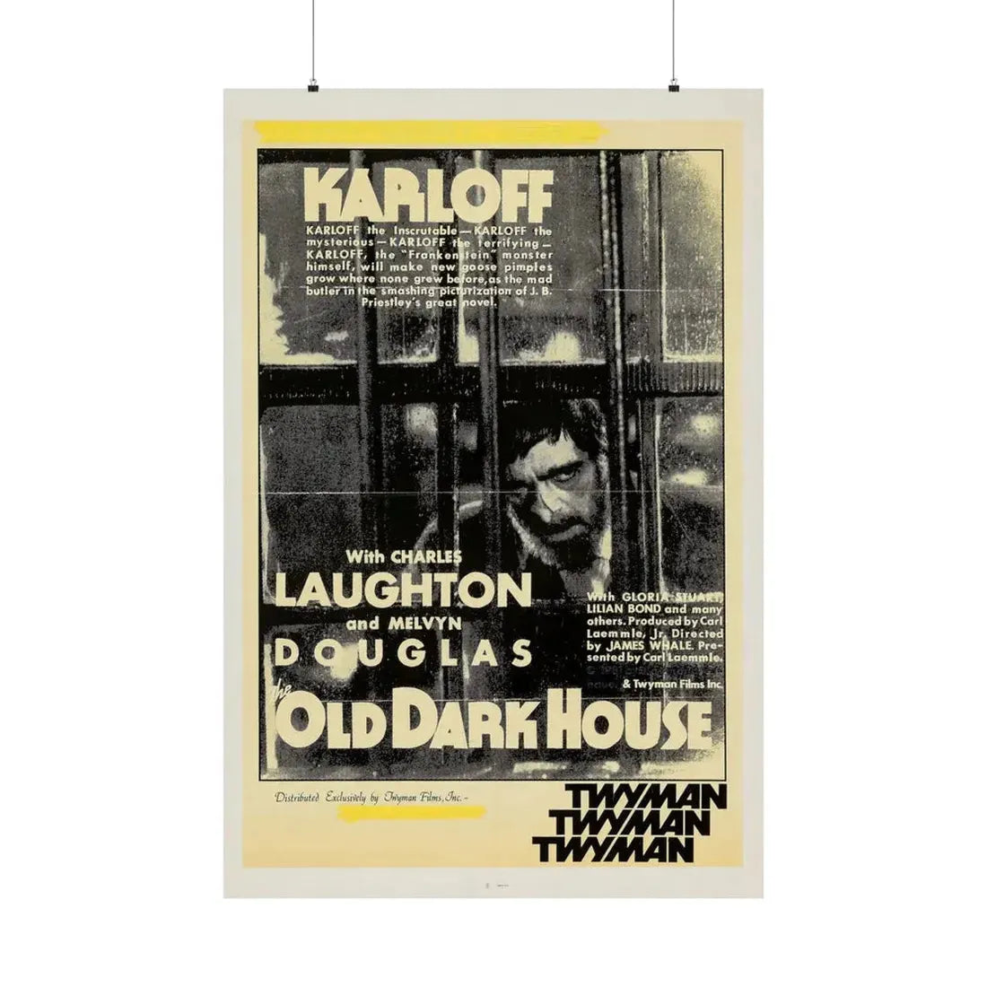 THE OLD DARK HOUSE 1932 - Paper Movie Poster 36" x 54" Matte - The Sticker Space