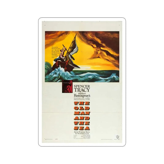 The Old Man and the Sea 1958 Movie Poster STICKER Vinyl Die-Cut Decal 6 Inch - The Sticker Space