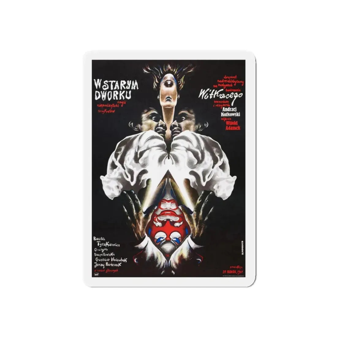 THE OLD MANOR OF LOOSE TRIANGLES (2) 1985 Movie Poster - Refrigerator Magnet 3 Inch Die-Cut - The Sticker Space