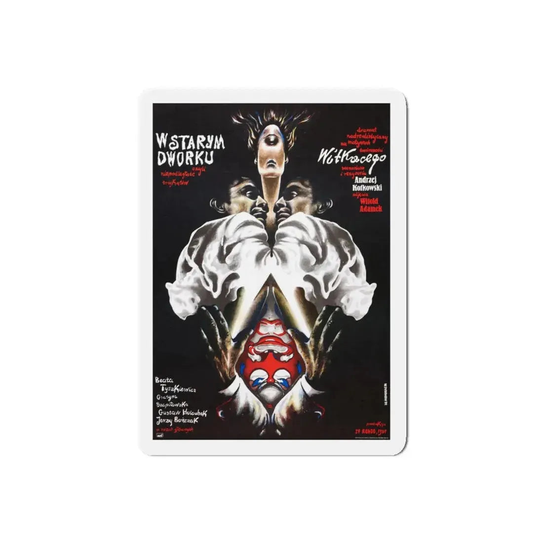 THE OLD MANOR OF LOOSE TRIANGLES (2) 1985 Movie Poster - Refrigerator Magnet 5 Inch Die-Cut - The Sticker Space