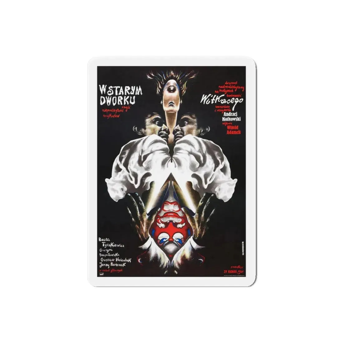 THE OLD MANOR OF LOOSE TRIANGLES (2) 1985 Movie Poster - Refrigerator Magnet 6 Inch Die-Cut - The Sticker Space