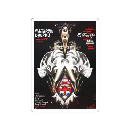 THE OLD MANOR OF LOOSE TRIANGLES (2) 1985 Movie Poster STICKER Vinyl Die-Cut Decal 2 Inch - The Sticker Space