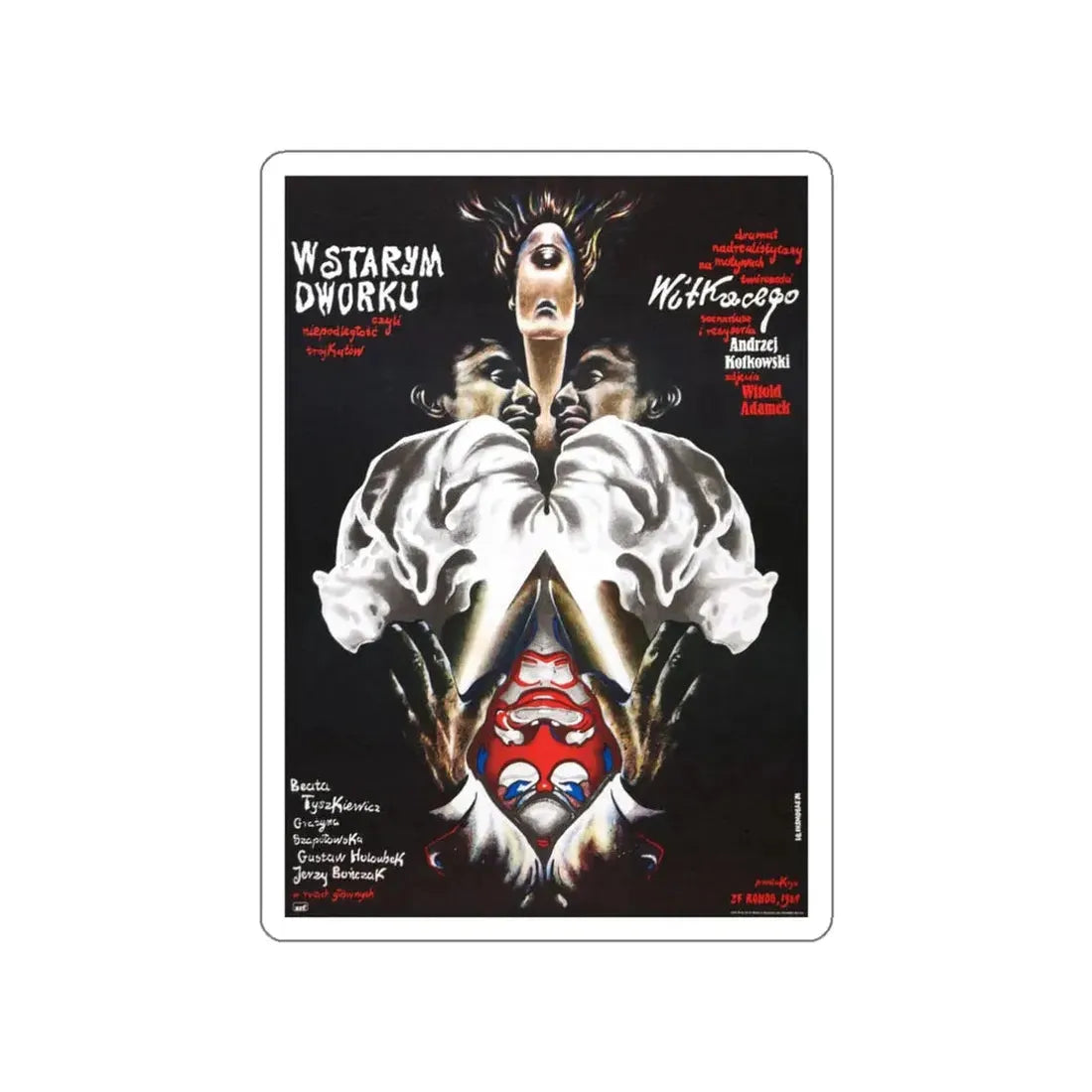 THE OLD MANOR OF LOOSE TRIANGLES (2) 1985 Movie Poster STICKER Vinyl Die-Cut Decal 3 Inch - The Sticker Space