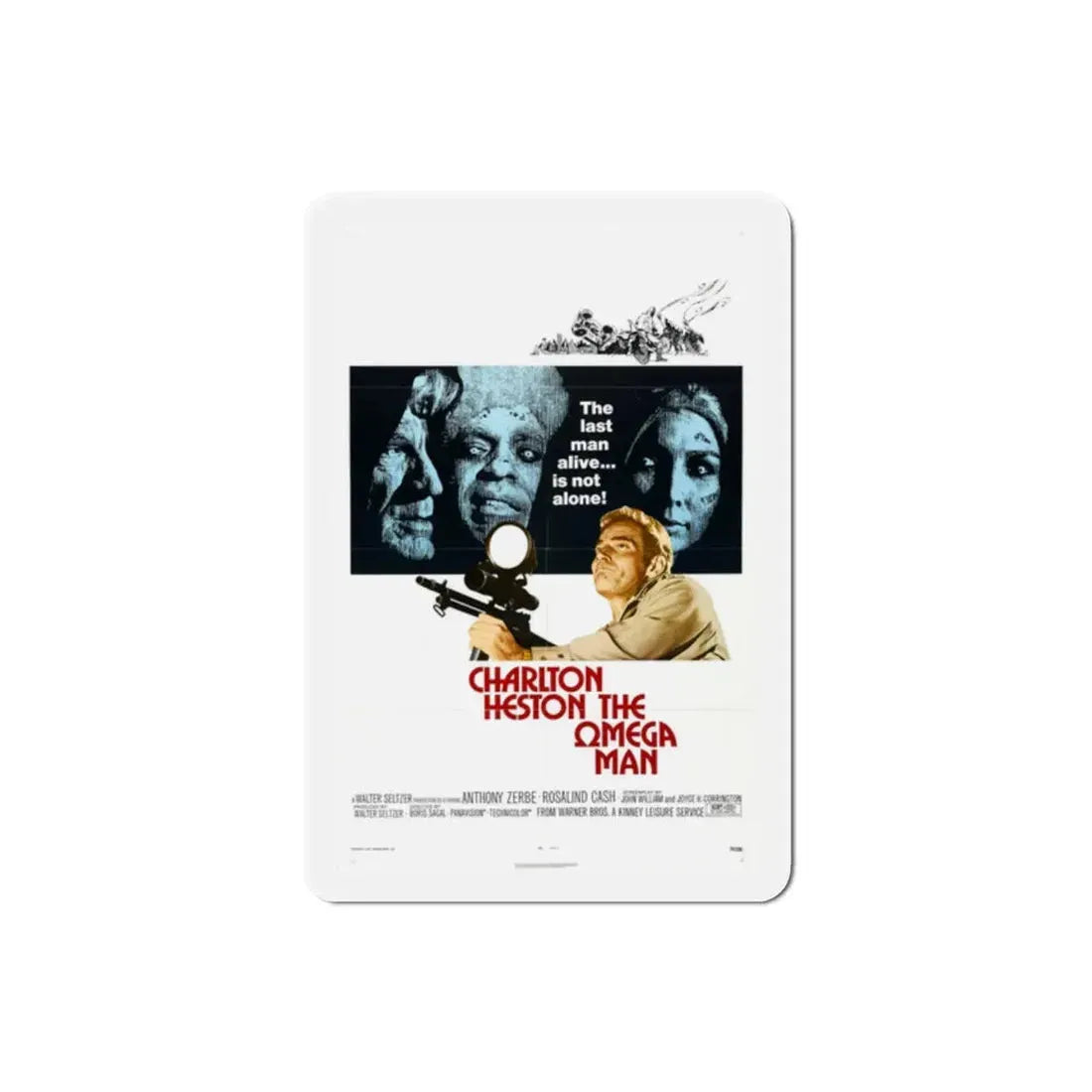 The Omega Man 1971 Movie Poster Refrigerator Magnet 2 Inch - The Sticker Space