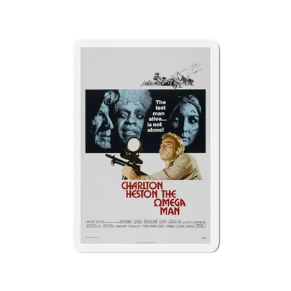 THE OMEGA MAN 1971 Movie Poster - Refrigerator Magnet 3 Inch Die-Cut - The Sticker Space