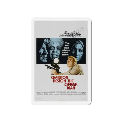 THE OMEGA MAN 1971 Movie Poster - Refrigerator Magnet 4 Inch Die-Cut - The Sticker Space