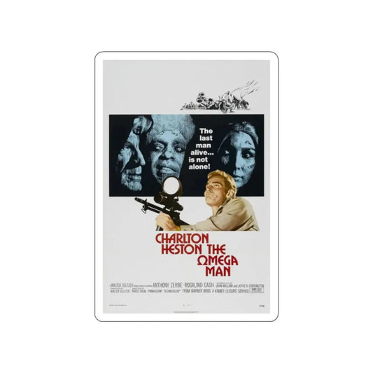 THE OMEGA MAN 1971 Movie Poster STICKER Vinyl Die-Cut Decal 2 Inch - The Sticker Space