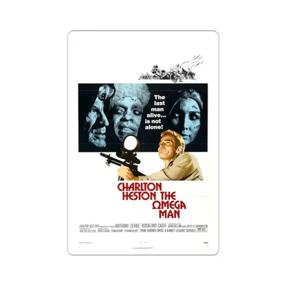 The Omega Man 1971 Movie Poster - STICKER Vinyl Kiss-Cut Decal 2 Inch White - The Sticker Space