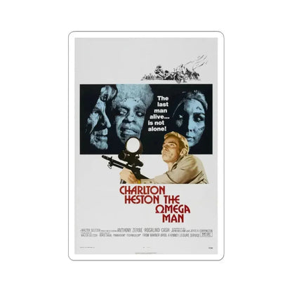 THE OMEGA MAN 1971 Movie Poster - STICKER Vinyl Kiss-Cut Decal 3 Inch White - The Sticker Space