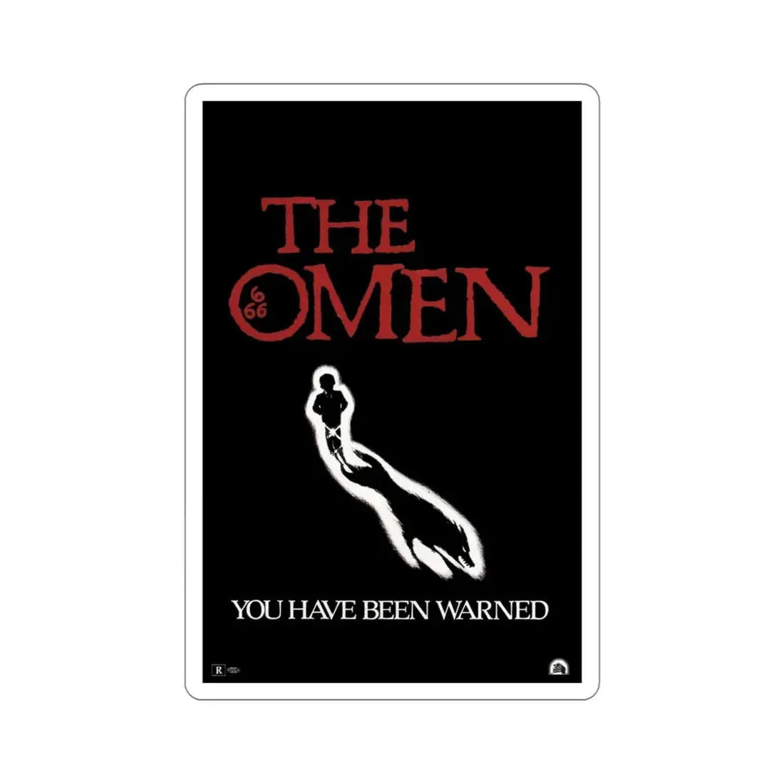 The Omen 1976 Movie Poster STICKER Vinyl Die-Cut Decal 6 Inch - The Sticker Space