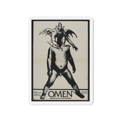 THE OMEN (POLISH) 1976 Movie Poster - Refrigerator Magnet-3 Inch-Die-Cut-The Sticker Space