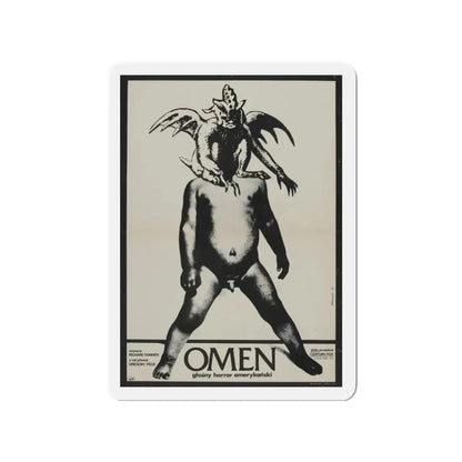 THE OMEN (POLISH) 1976 Movie Poster - Refrigerator Magnet 3 Inch Die-Cut - The Sticker Space