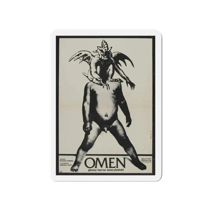 THE OMEN (POLISH) 1976 Movie Poster - Refrigerator Magnet 4 Inch Die-Cut - The Sticker Space