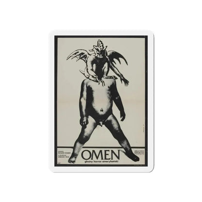 THE OMEN (POLISH) 1976 Movie Poster - Refrigerator Magnet 5 Inch Die-Cut - The Sticker Space