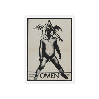 THE OMEN (POLISH) 1976 Movie Poster - Refrigerator Magnet-6 × 6"-Die-Cut-The Sticker Space