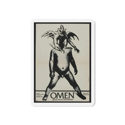 THE OMEN (POLISH) 1976 Movie Poster - Refrigerator Magnet 6 Inch Die-Cut - The Sticker Space