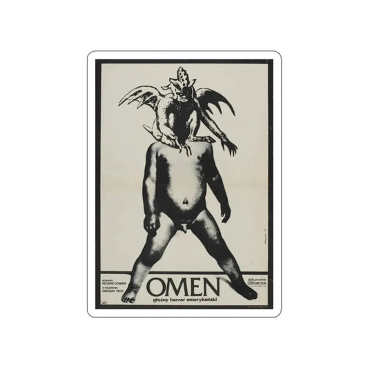 THE OMEN (POLISH) 1976 Movie Poster STICKER Vinyl Die-Cut Decal 2 Inch - The Sticker Space