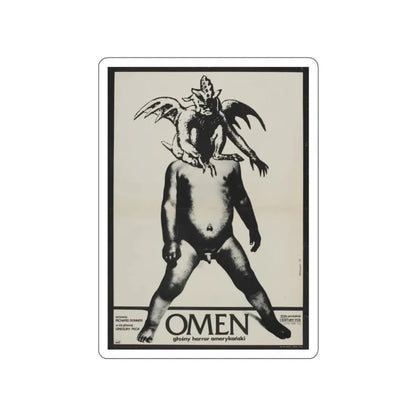 THE OMEN (POLISH) 1976 Movie Poster STICKER Vinyl Die-Cut Decal 2 Inch - The Sticker Space