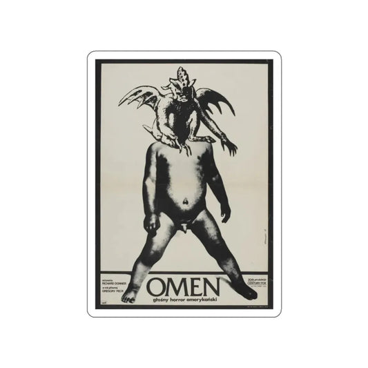 THE OMEN (POLISH) 1976 Movie Poster STICKER Vinyl Die-Cut Decal 2 Inch - The Sticker Space